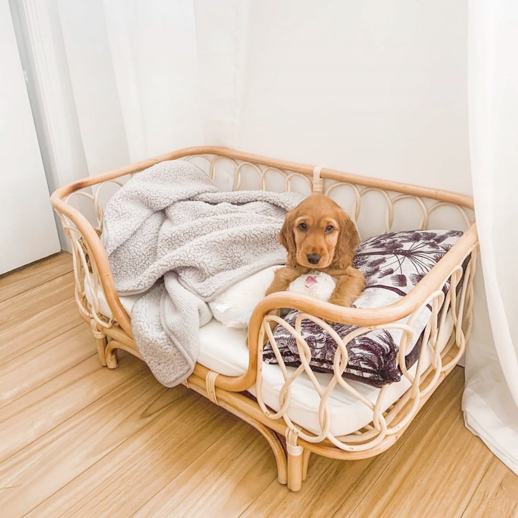 Handmade Rattan Woven Pet Bed